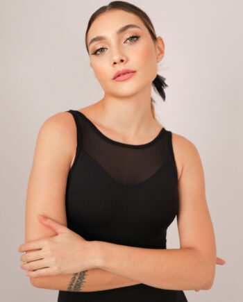 Body Collant Camerom Capri Petipá Preto