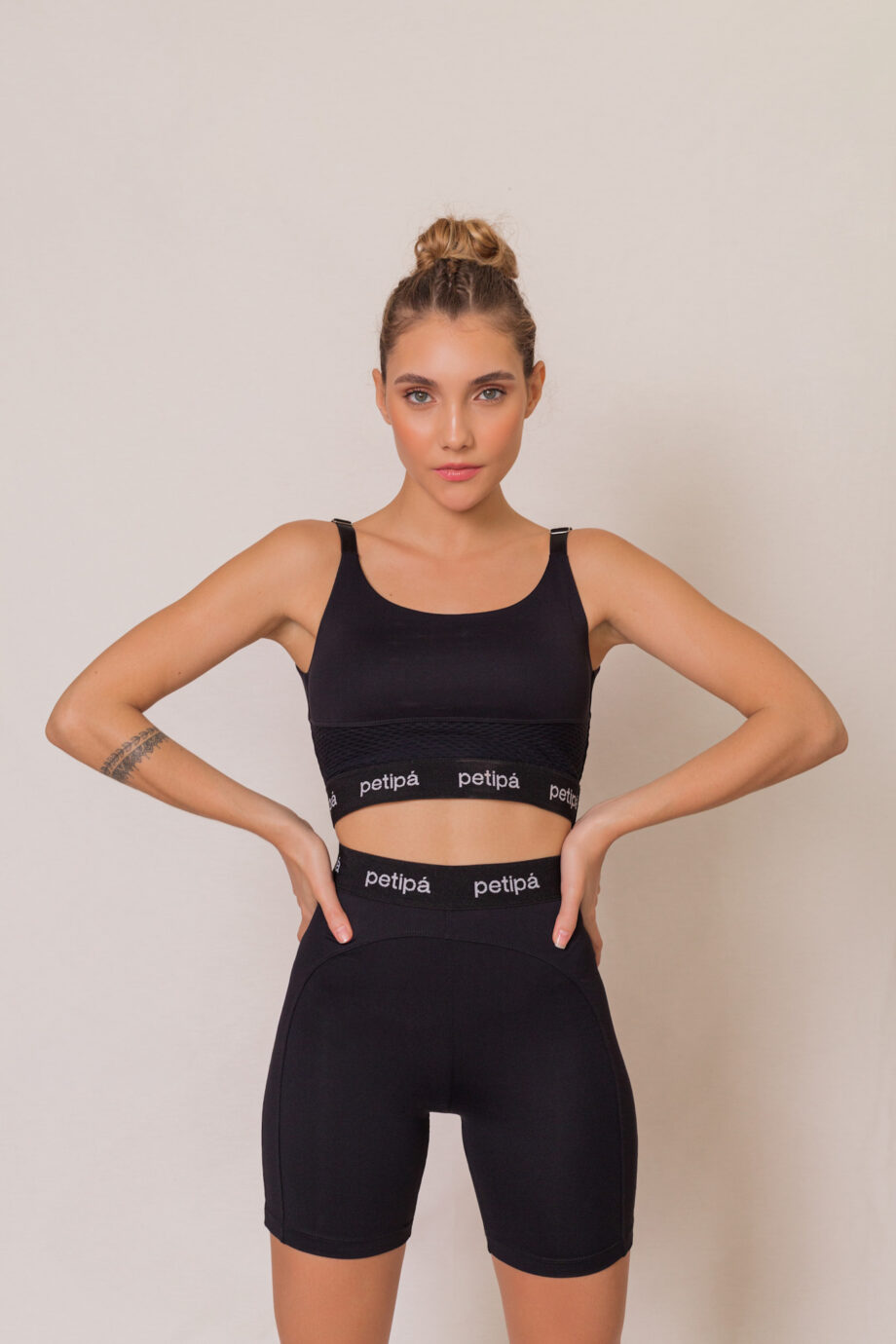 Shorts Pro Sportiva Média Compressão Petipá Preto