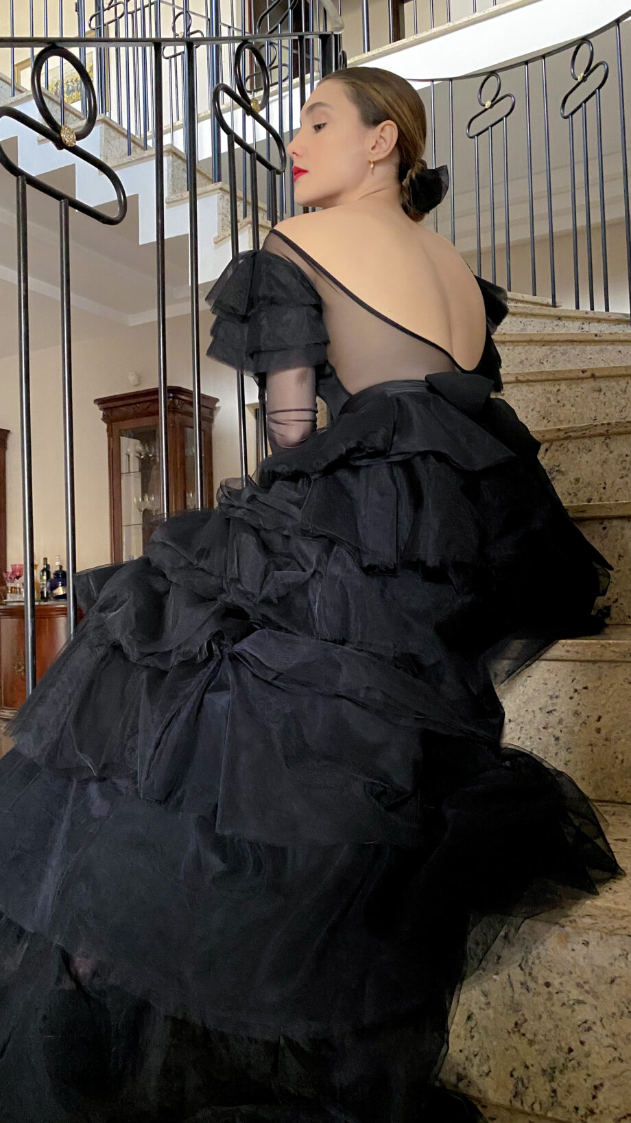 Vestido Festa Belle Époque Preto Petipá