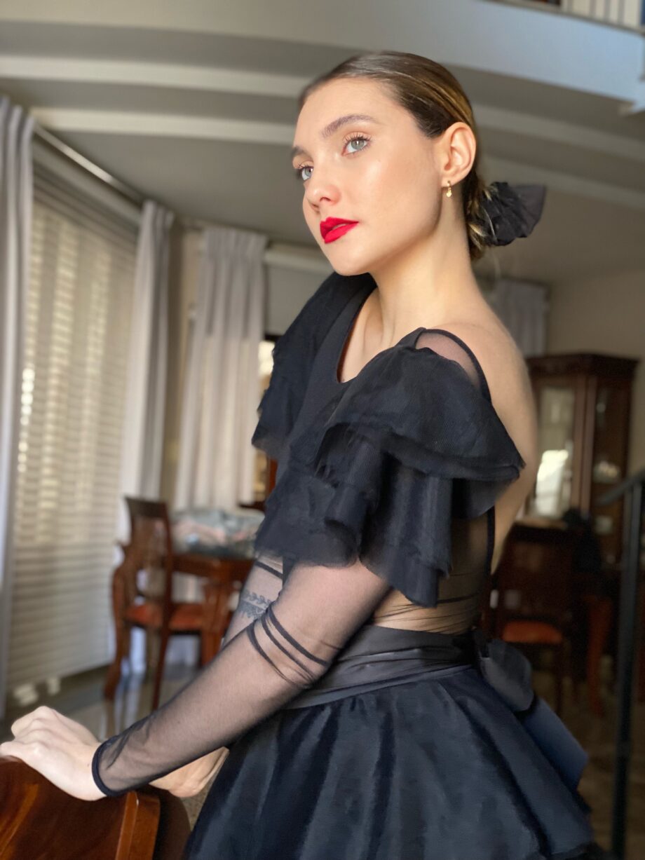 Vestido Festa Belle Époque Preto Petipá