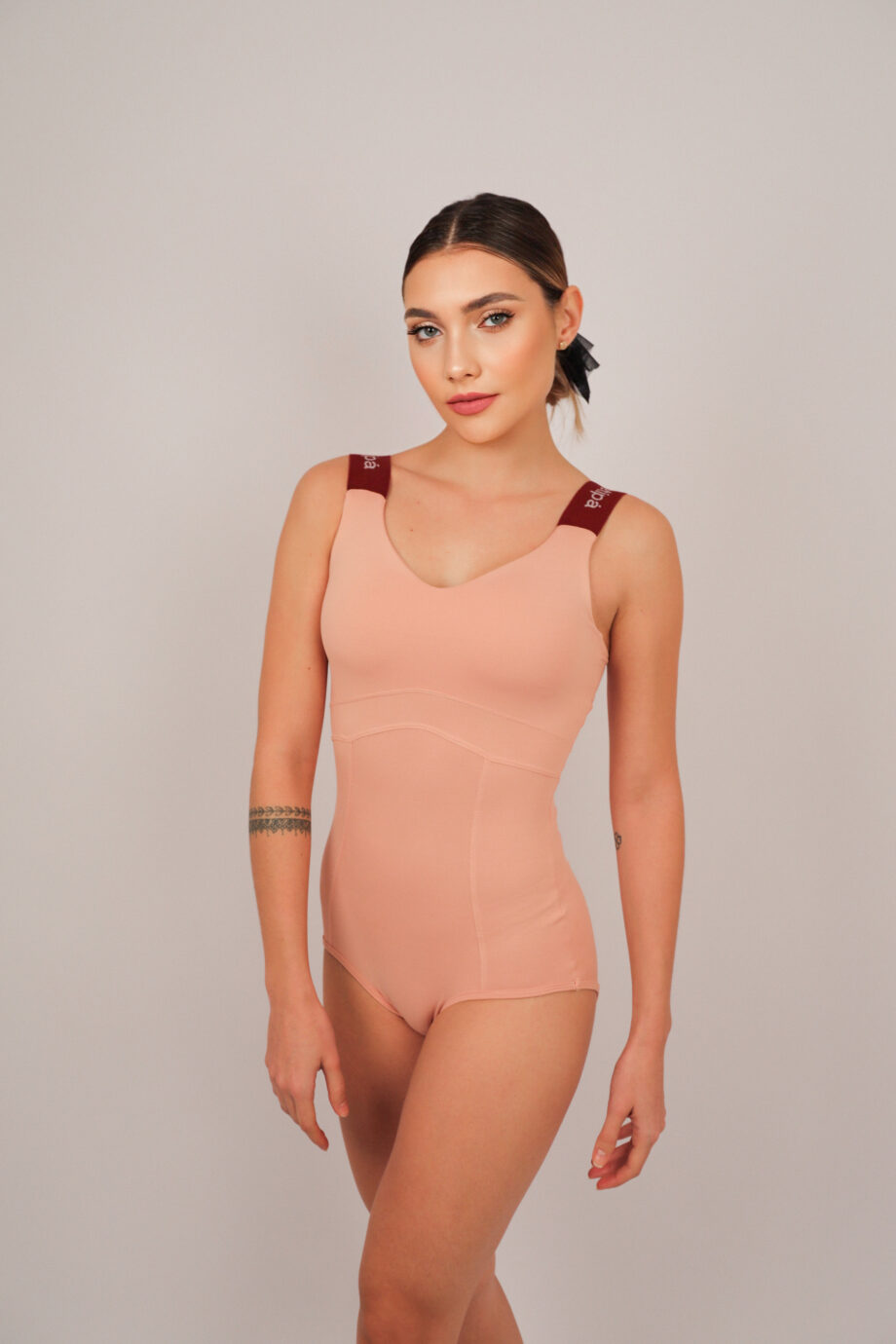 Body Collant Animal Print DNA Petipá Rosa Ballet