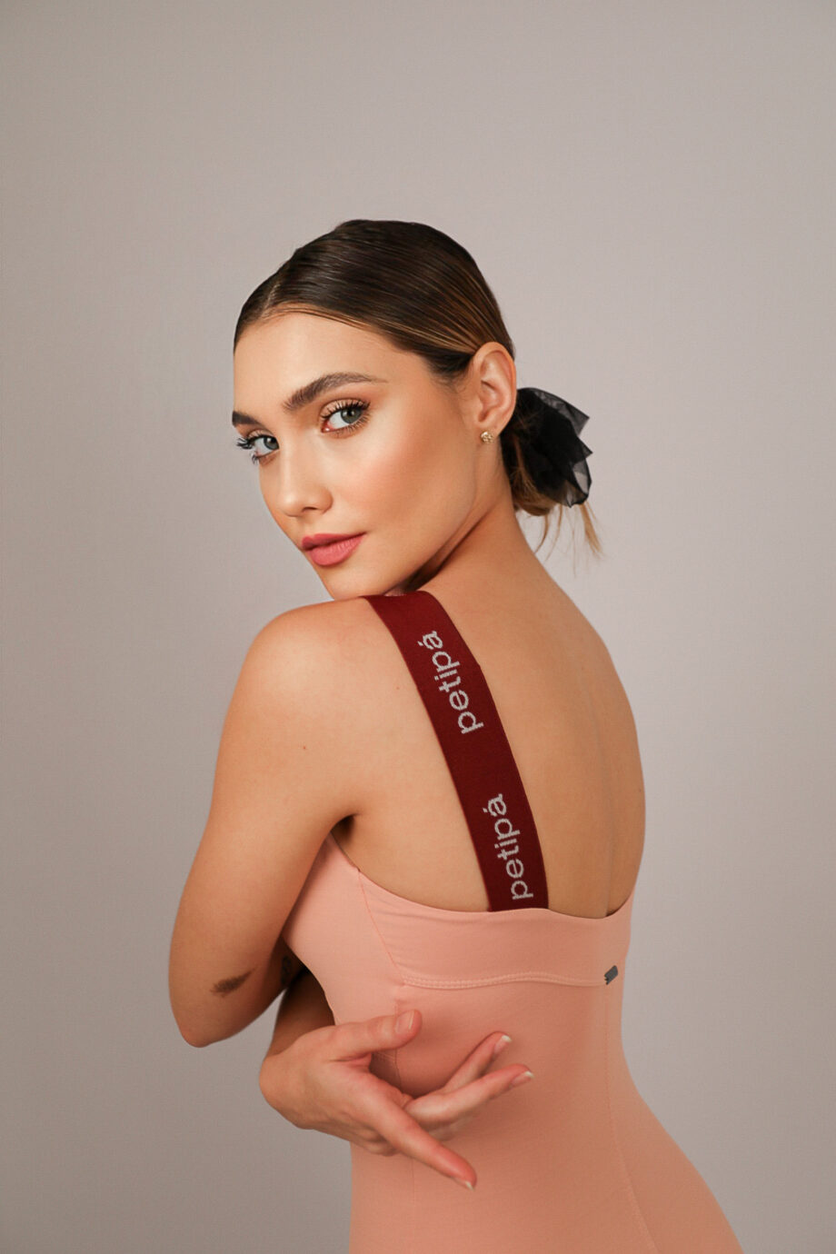 Body Collant Animal Print DNA Petipá Rosa Ballet