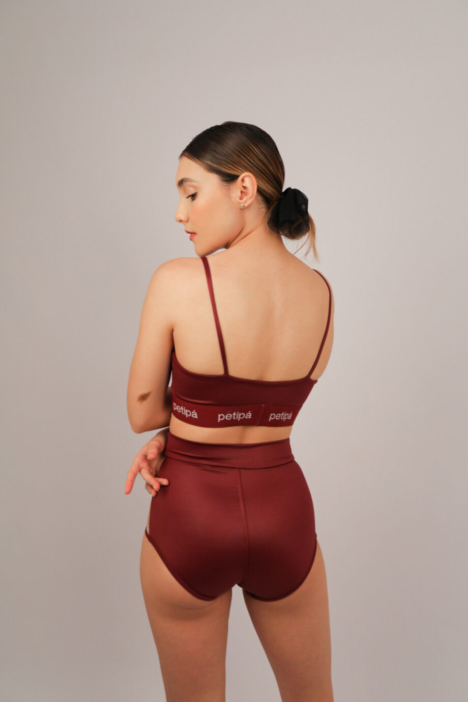 Conjunto Top e Hot Pant Bicolor Petipá