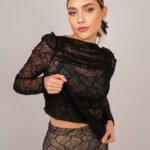 Blusa Renda Romantic Preto