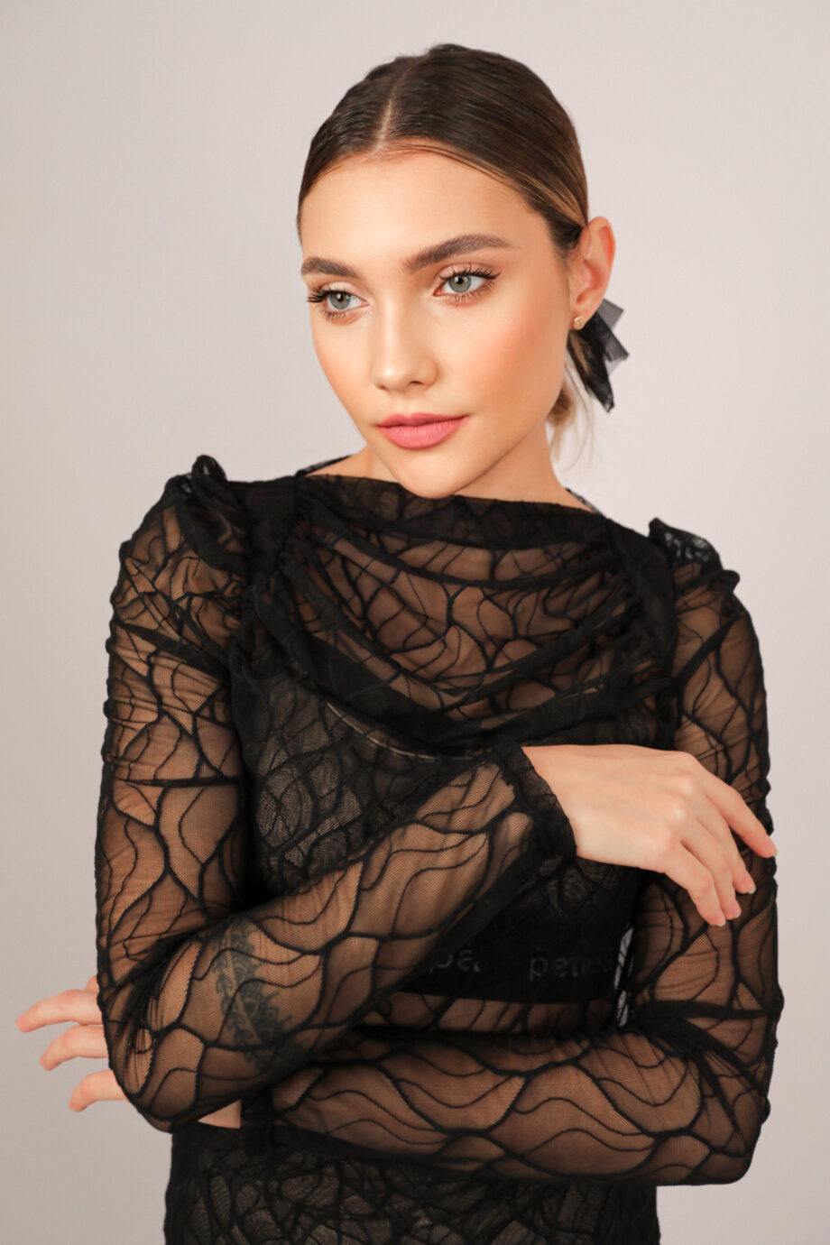 Blusa Renda Romantic Preto