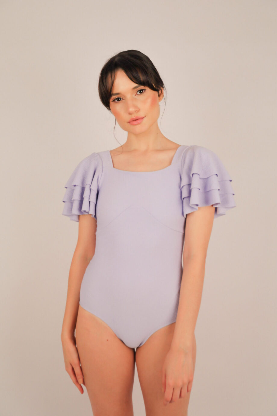 Body Collant Clarke Alta Compressão Petipá Lilás