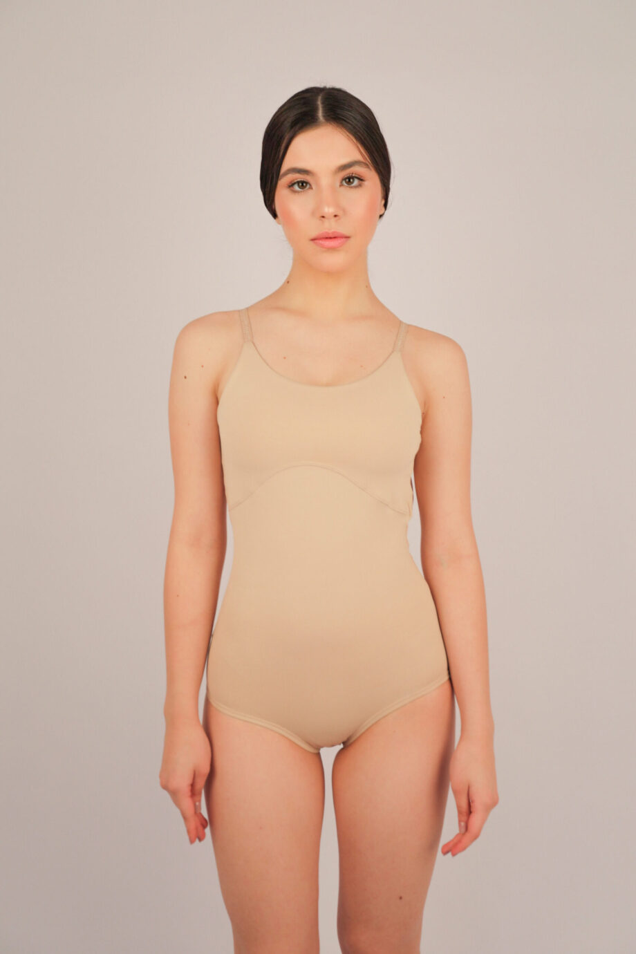 Body Collant Début Média Compressão Petipá Nude