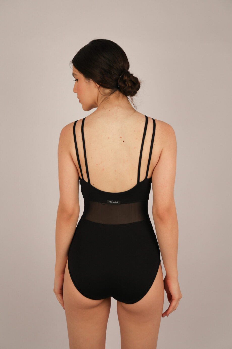 Body Collant Lady Milord Média Compressão Petipá Preto
