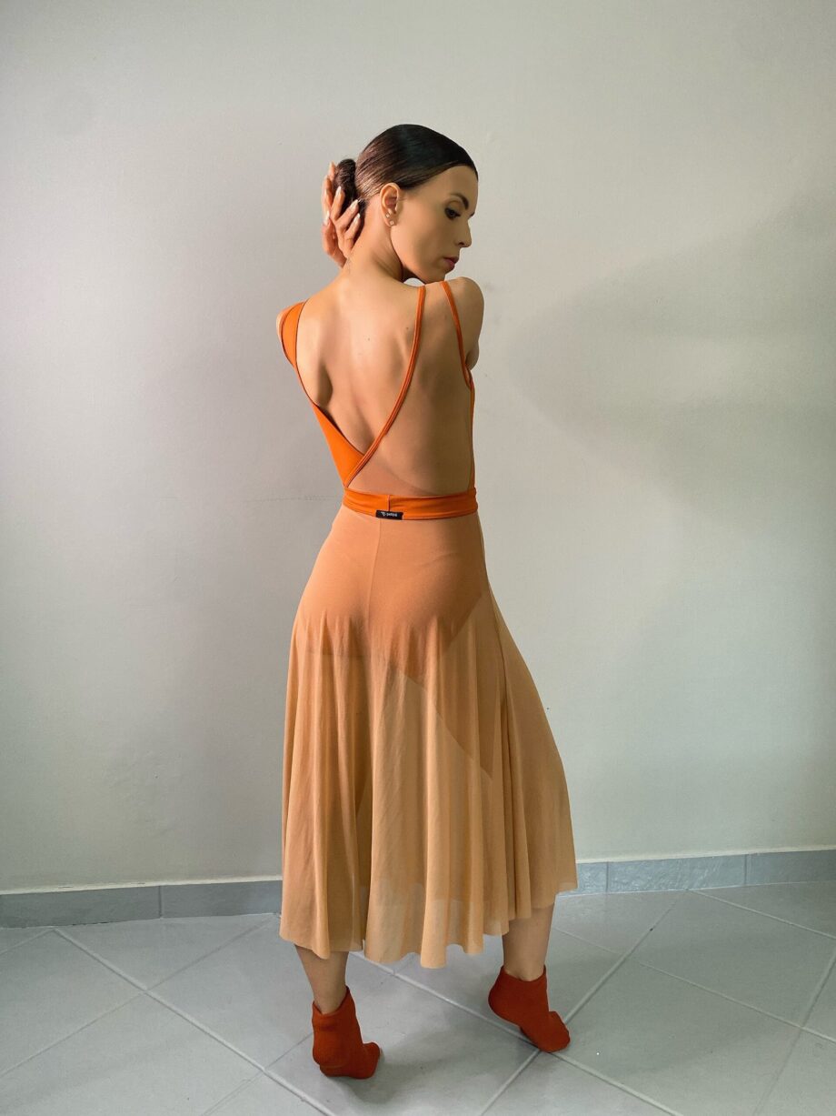 Saia Midi Elastic Petipá Curcuma