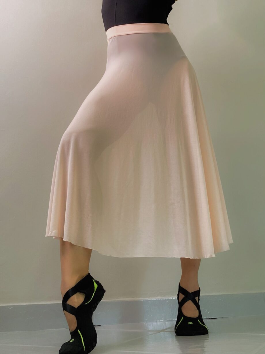 Saia Midi Elastic Petipá Rosa Ballet