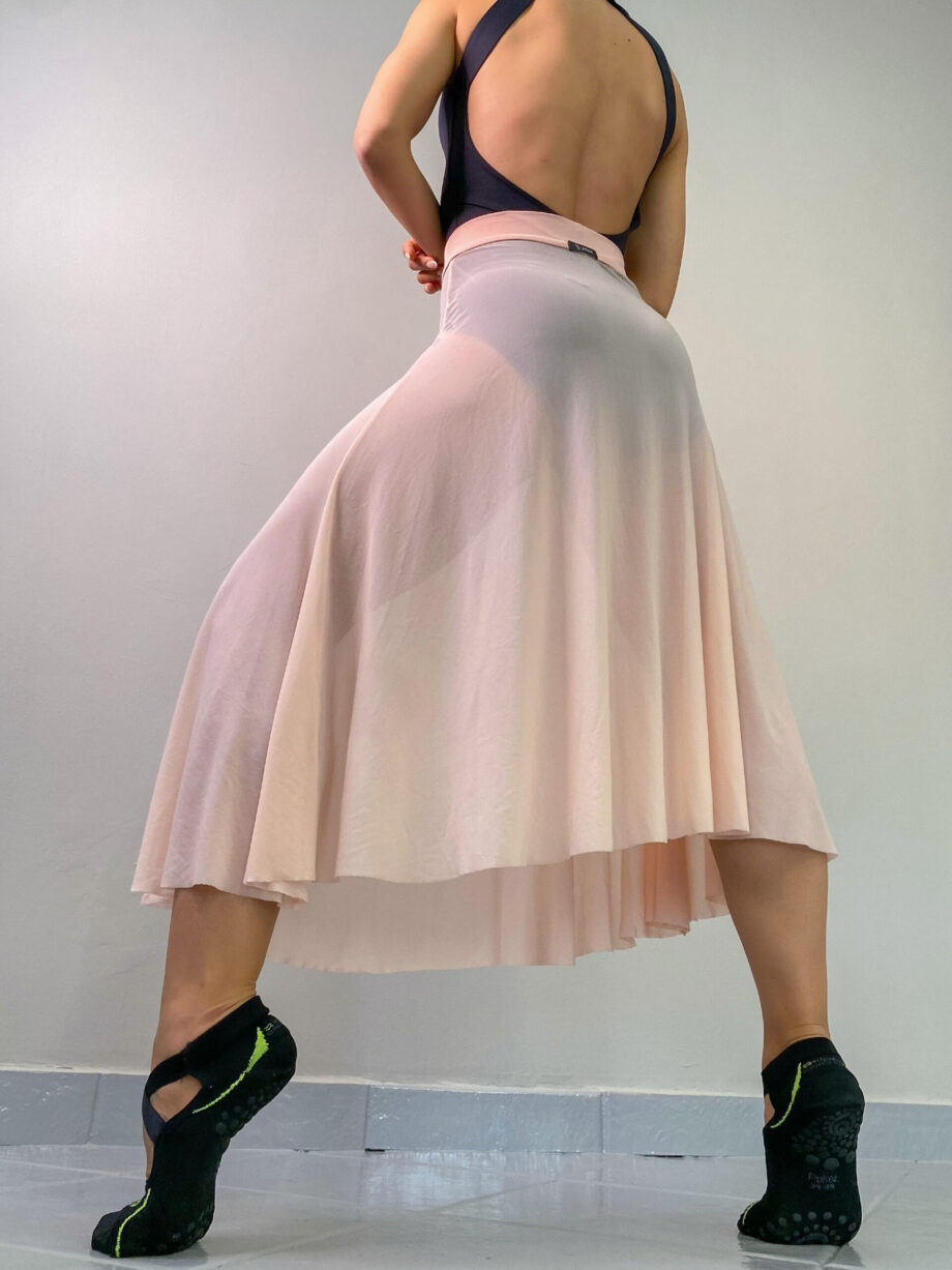 Saia Midi Elastic Petipá Rosa Ballet