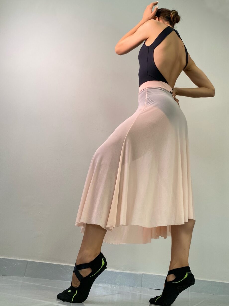 Saia Midi Elastic Petipá Rosa Ballet