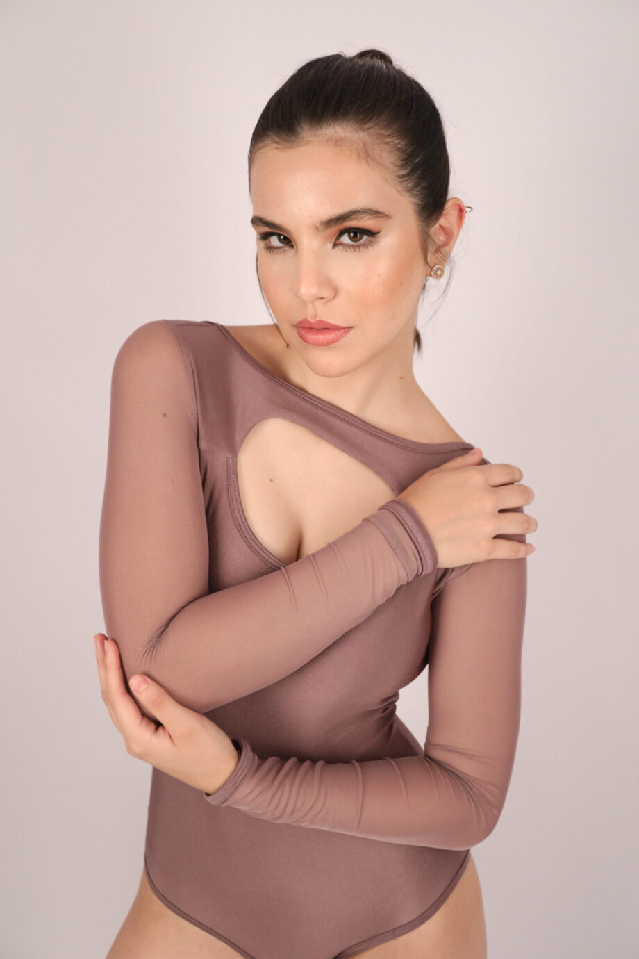 Body Collant Wide Média Compressão Petipá Lavanda
