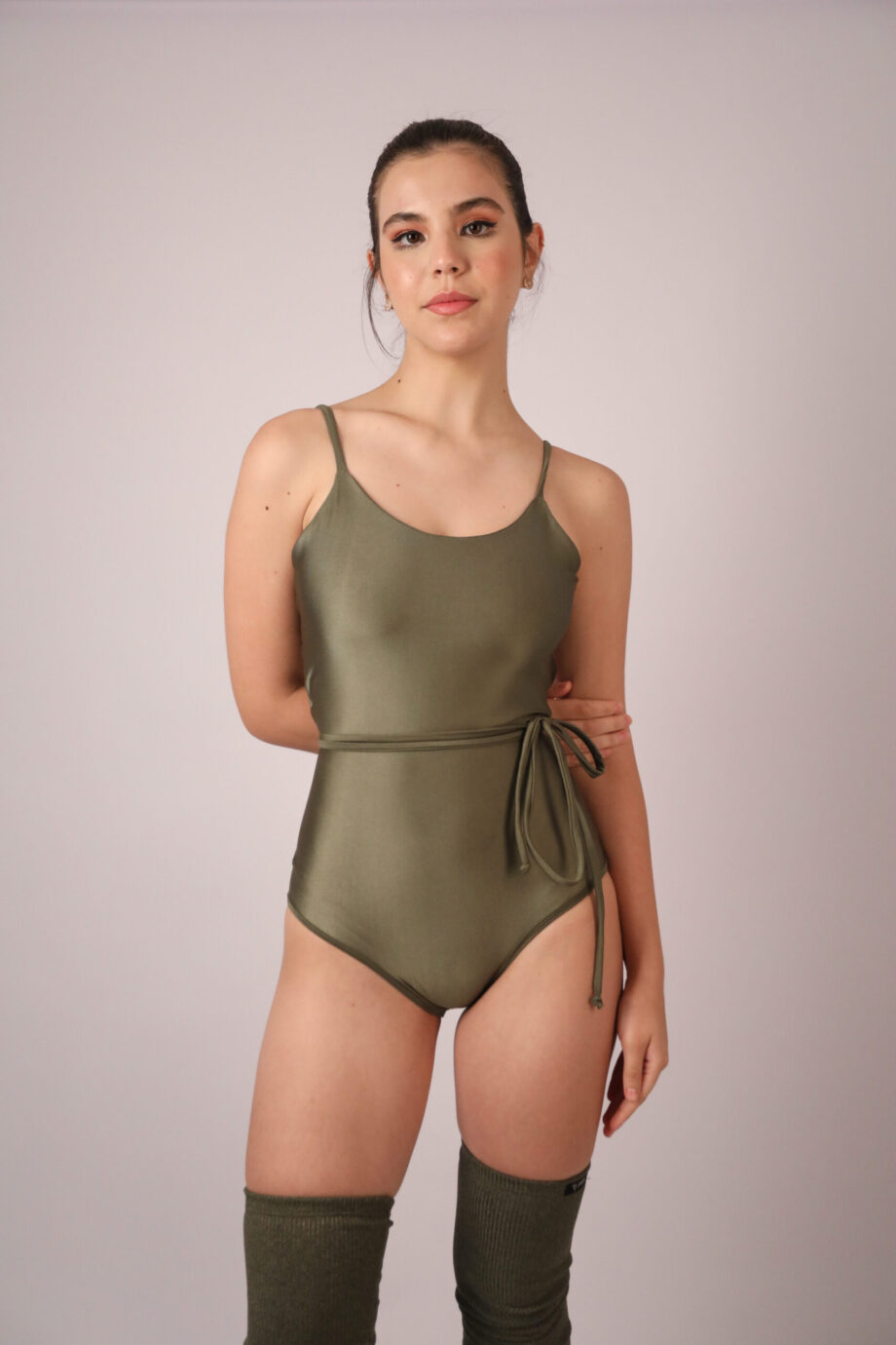 Body Collant Primavera Média Compressão Petipá Verde