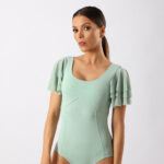 Body Collant Clarke Média Compressão Petipá Verde Água