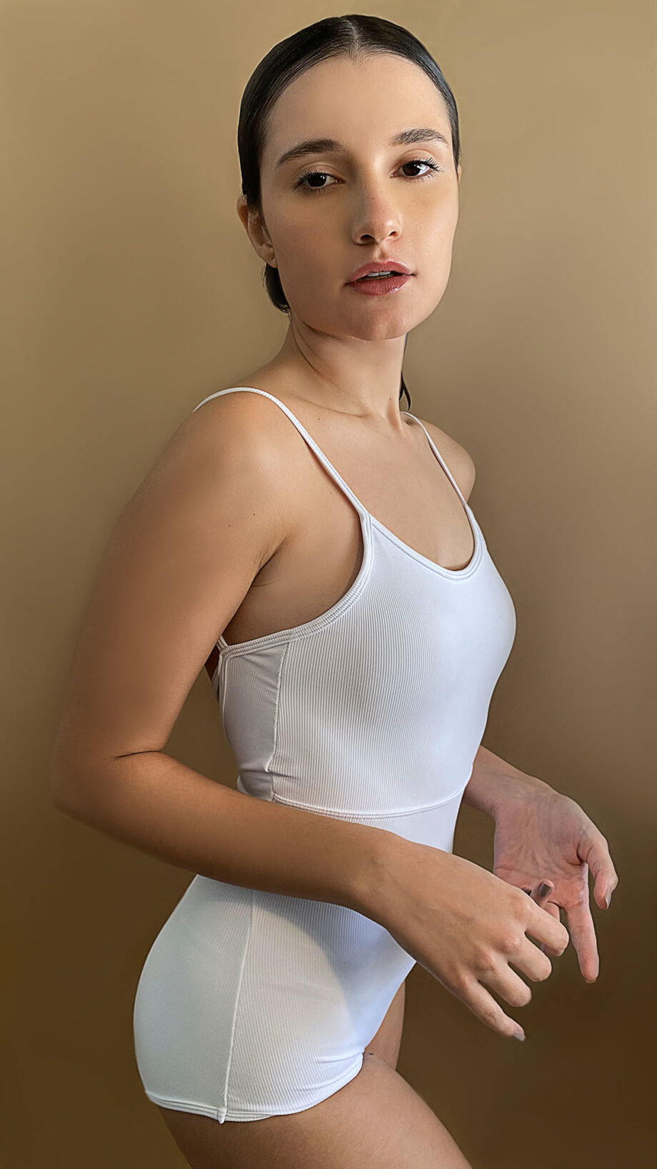 Body Collant Precision Média Compressão Petipá Branco